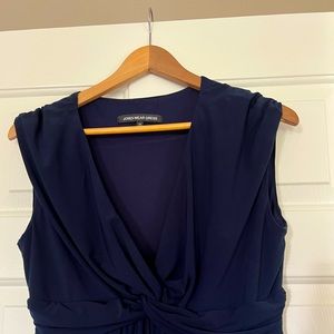 Navy blue cocktail dress. Jones Wear brand.
